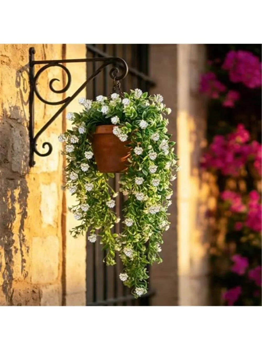 Artificial Hanging Plants Faux Greenery Vines Indoor Outdoor Wall Decor